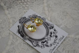 Citrine Yellow Swarovski Crystal Earrings - Medium Oval
