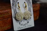 Pearl Knot Cluster Earrings