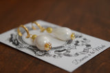 Renaissance Pearl and Gold Earrings - Titian Inspired