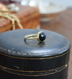 Onyx and Vermeil Ring