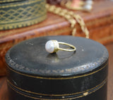 Vermeil and Pearl Ring