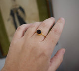 ON SALE - Garnet Gemstone Vermeil Ring SIZES 4.5 & 5.5