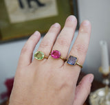 Quartz and Vermeil or Sterling Rings - Size 5 SALE