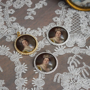 Miniature Portrait - Large Round - Queen Victoria
