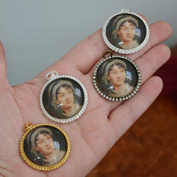 Miniature Portrait - Large Round - Jane Austen