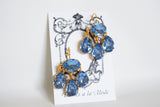 Girandole Earrings - Large Pear Light Blue