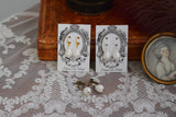Shell Pearl Teardrop Earrings - Elizabethan, Georgian, Victorian