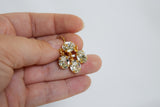 Girandole Earrings - Small Oval Crystal