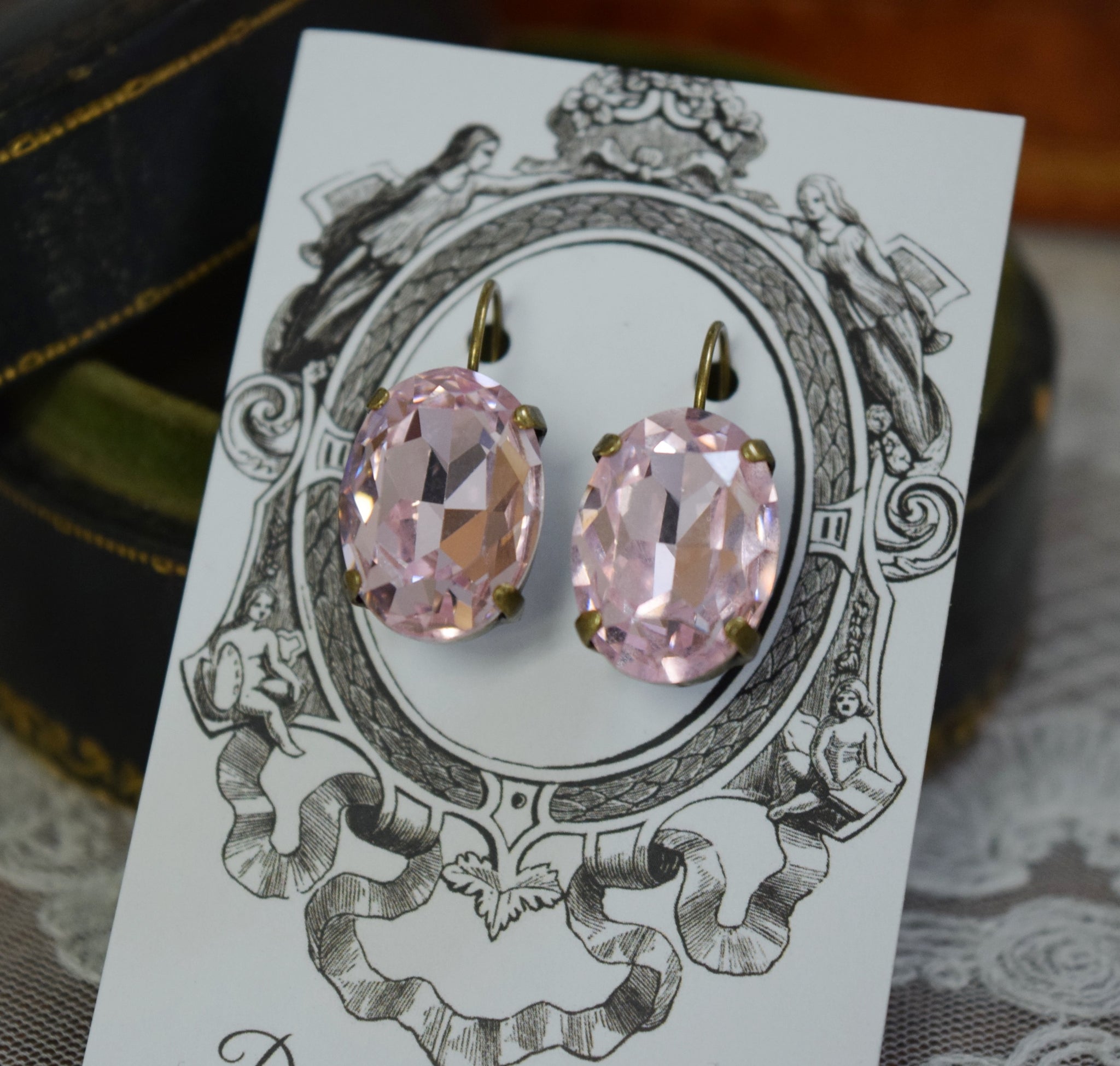 Aahna' Pink Earrings – I Jewels