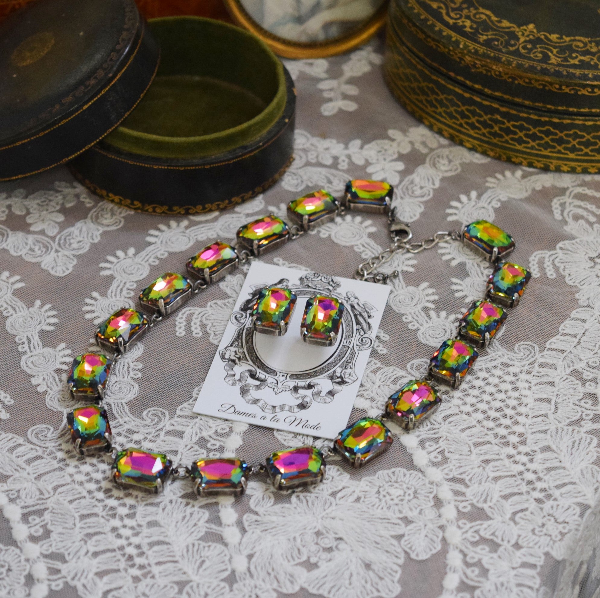 Aurora crystal jewellery on sale