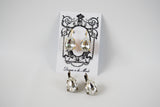 Clear Crystal Teardrop Earring