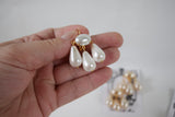 Girandole Earrings - Large Single Pearl