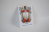 Coral Double Teardrop Earrings