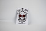 Garnet Red Swarovski Crystal Earrings - Small Octagon