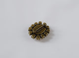 Orange Topaz Crystal Cluster Brooch