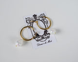 Hoop and Shell Pearl Earrings - Large Hoop