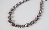 Light Amethyst Purple Swarovski Crystal Necklace - Medium Oval