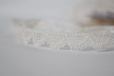 Cream lace trim