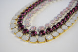 Pink "Sabrina" Crystal Necklace - Small Round - SALE