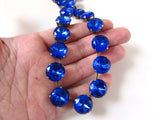 Sapphire Blue  Riviere Necklace - Medium Round
