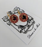 ON SALE! Garnet Crystal Cluster Earrings