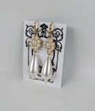 Pearl Cluster Dangle Earrings - Extra Large