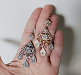 Girandole Earrings - Crystal