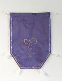Reticule - Spangled Purple with Bow