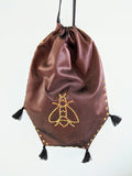 Reticule - Spangled Plum with Bee