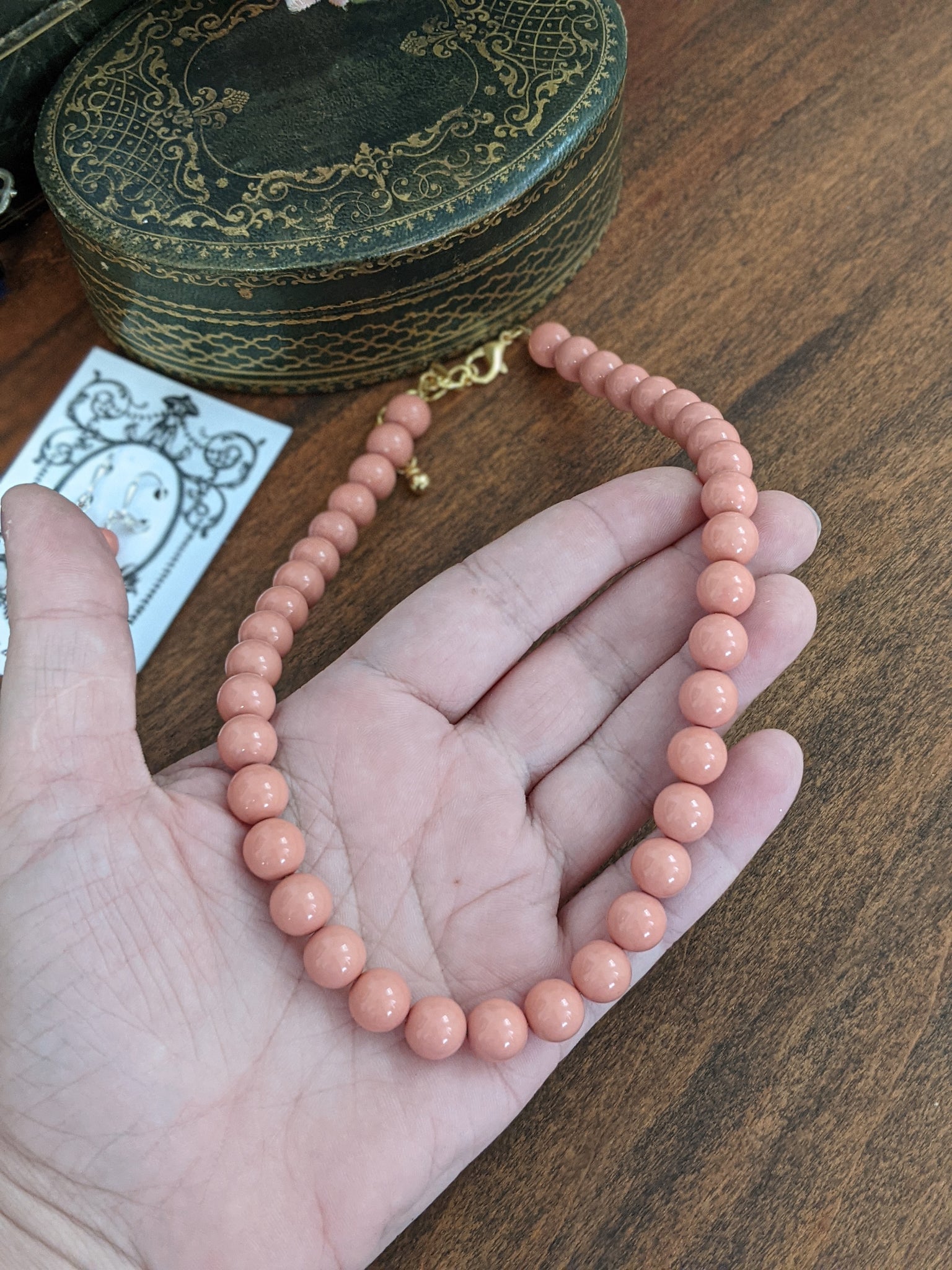 Pink Ultra Fine Bead Necklace