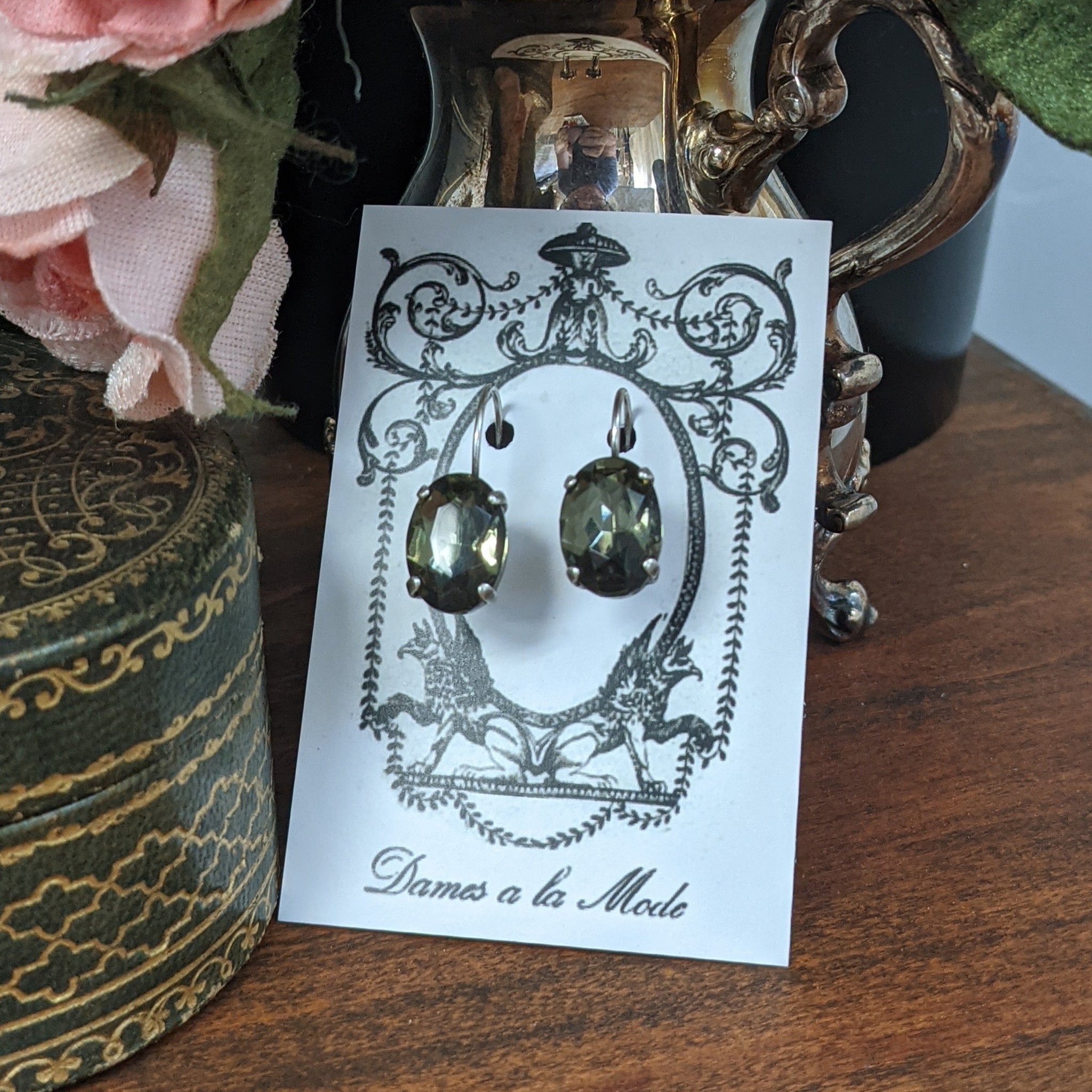 Gunmetal online grey earrings