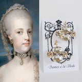 "Queen Anne" 18th Century Clear Crystal Earrings