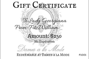 Dames a la Mode Gift Certificate / Gift Card