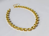 Citrine Yellow Crystal Riviere Necklace - Small oval
