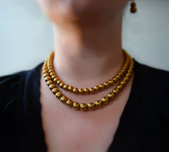 Golden Bead Necklace