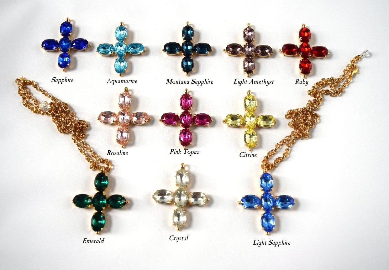 Jane Austen Cross Necklace, Georgian Cross Pendant Necklace, Georgian –  Dames a la Mode