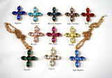 Jane Austen Cross Necklace, Georgian Cross Pendant Necklace, Georgian Paste Cross